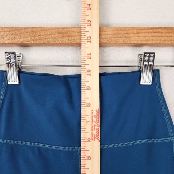 ZYIA Pants Womens 2 Blue Active Leggings Cropped Brilliant Mesh Corsair Athletic - Picture 4 of 11